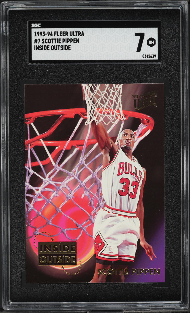 1993 Ultra Inside Outside Scottie Pippen #7 SGC 7 NRMT