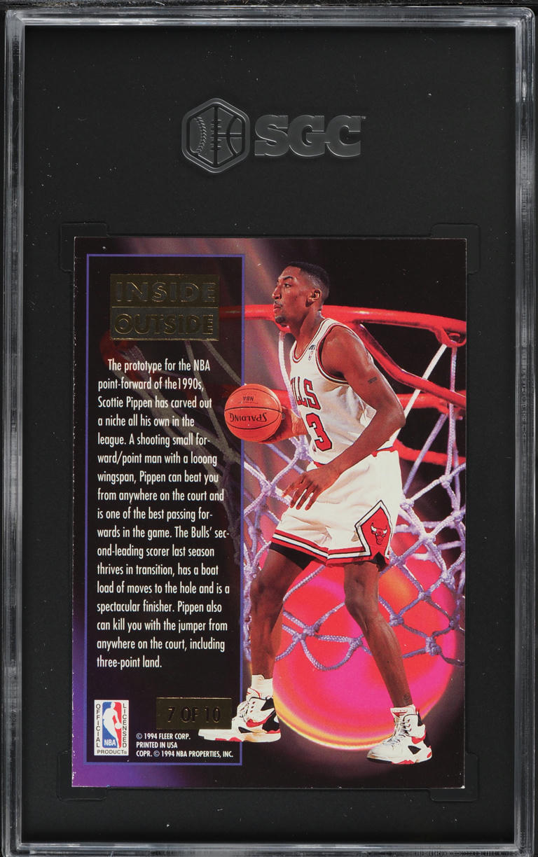 1993 Ultra Inside Outside Scottie Pippen #7 SGC 7 NRMT