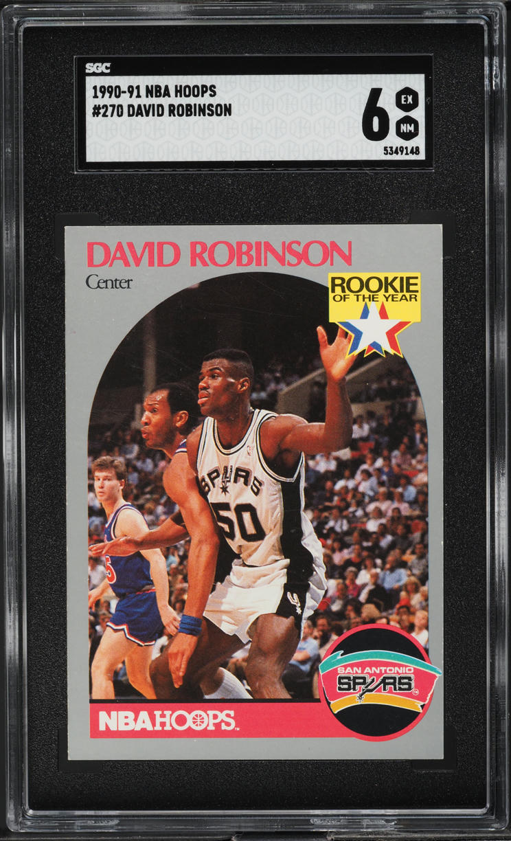 1990 Hoops David Robinson #270 SGC 6 EXMT