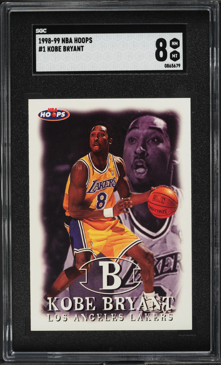 1998 Hoops Kobe Bryant #1 SGC 8 NM-MT