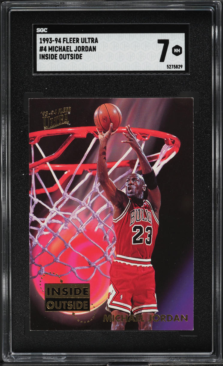 1993 Ultra Inside Outside Michael Jordan #4 SGC 7 NRMT
