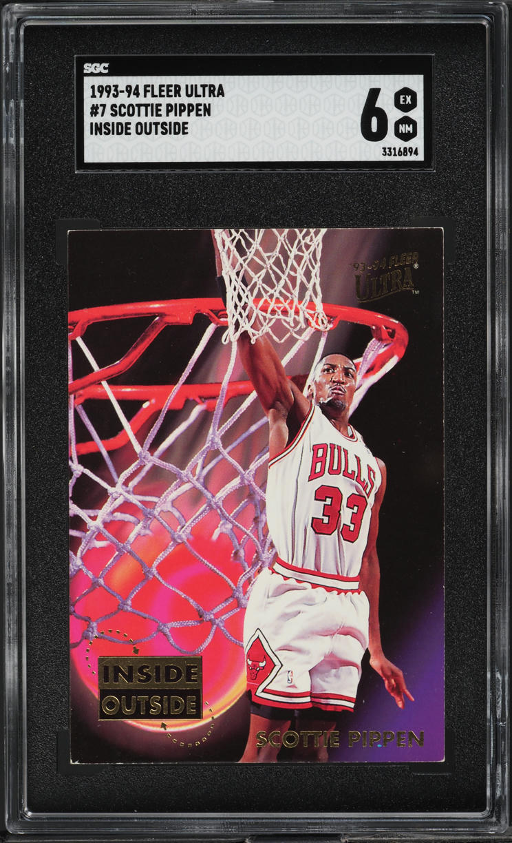 1993 Ultra Inside Outside Scottie Pippen #7 SGC 6 EXMT