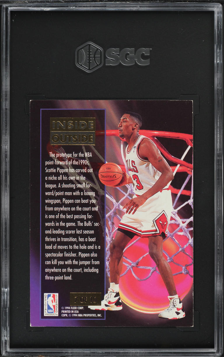 1993 Ultra Inside Outside Scottie Pippen #7 SGC 6 EXMT