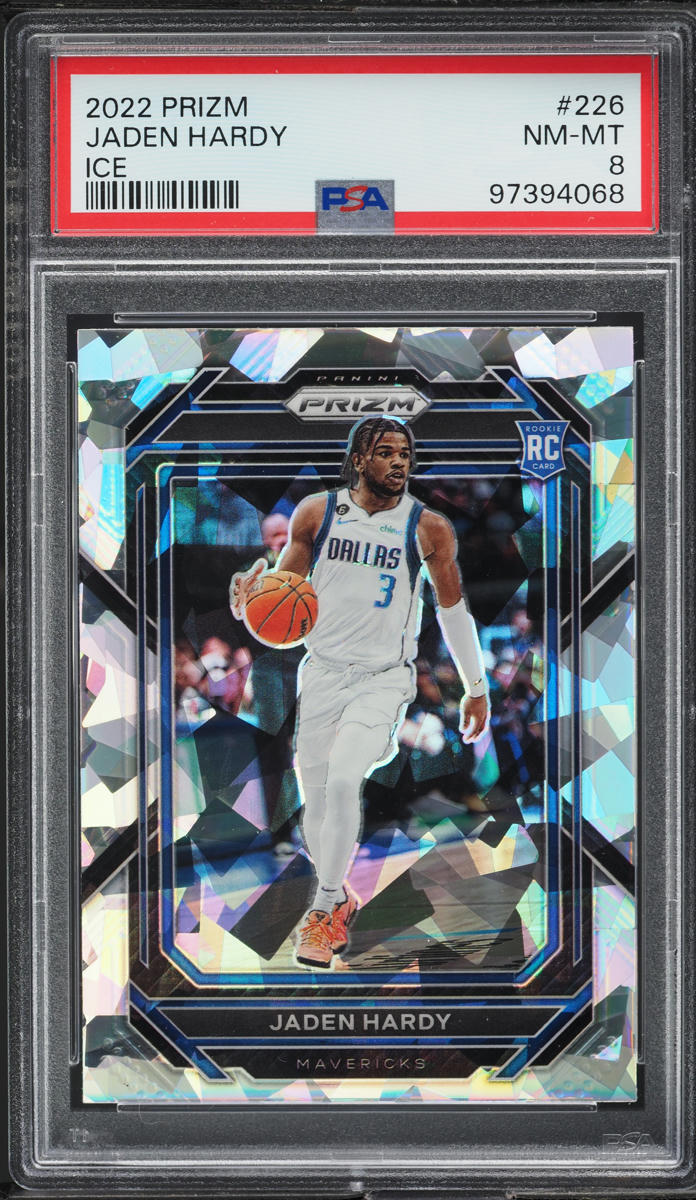 2022 Panini Prizm Ice Jaden Hardy ROOKIE #226 PSA 8 NM-MT