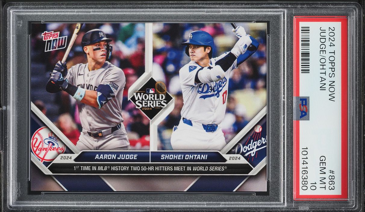 2024 Topps Now Aaron Judge Shohei Ohtani #863 PSA 10 GEM MINT on 