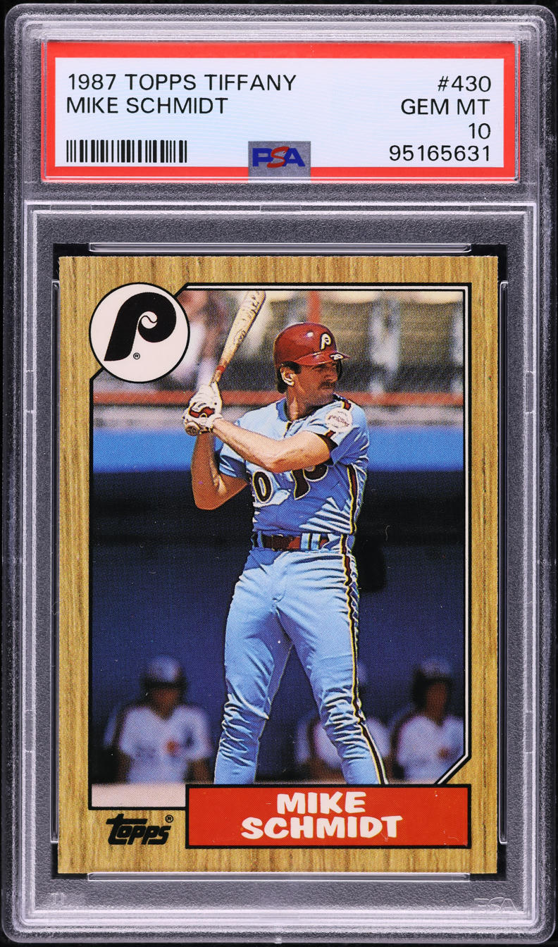 1987 Topps Tiffany Mike Schmidt #430 PSA 10 GEM MINT