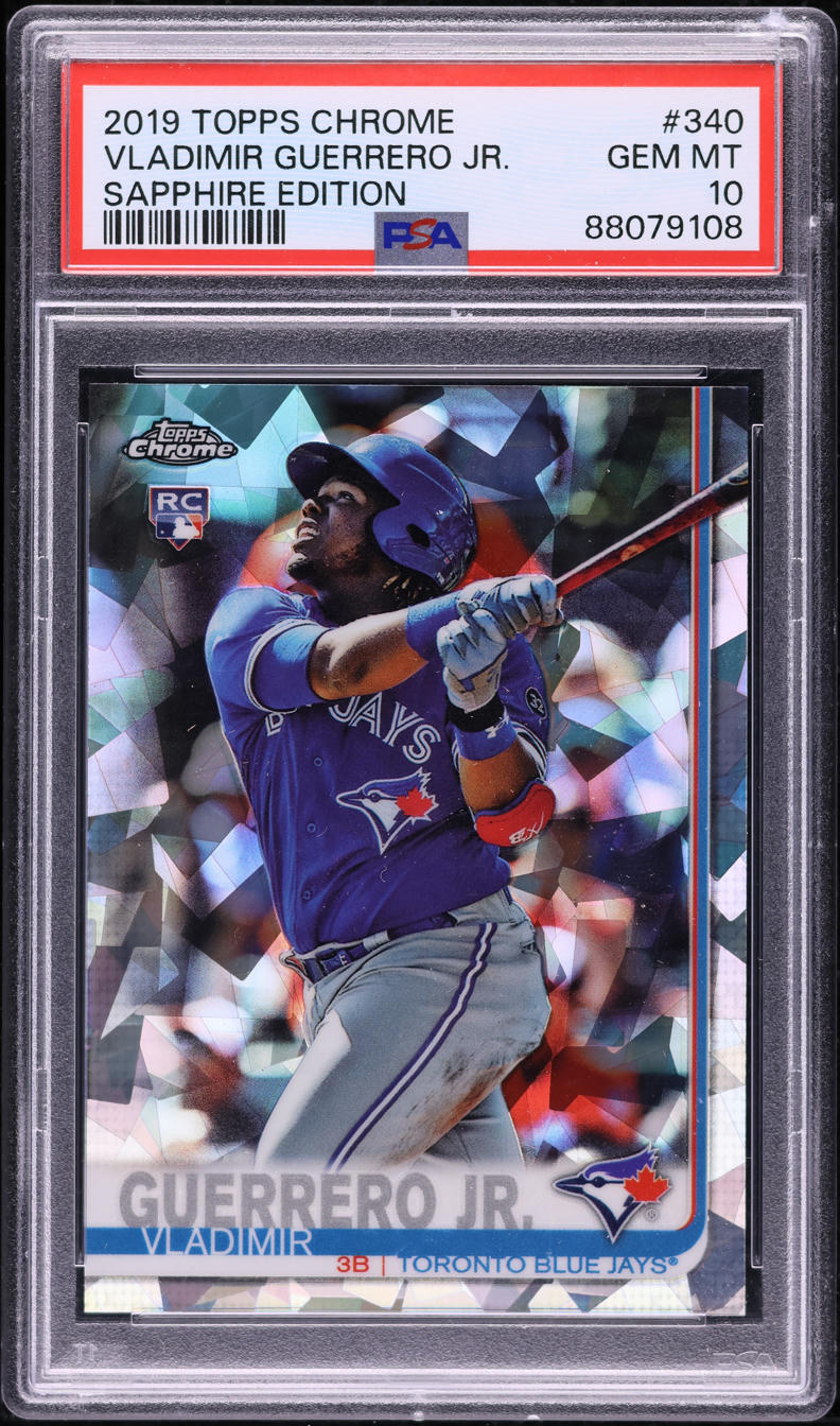 2019 Topps Chrome Sapphire Vladimir Guerrero Jr. ROOKIE #340 PSA 10 GEM MINT