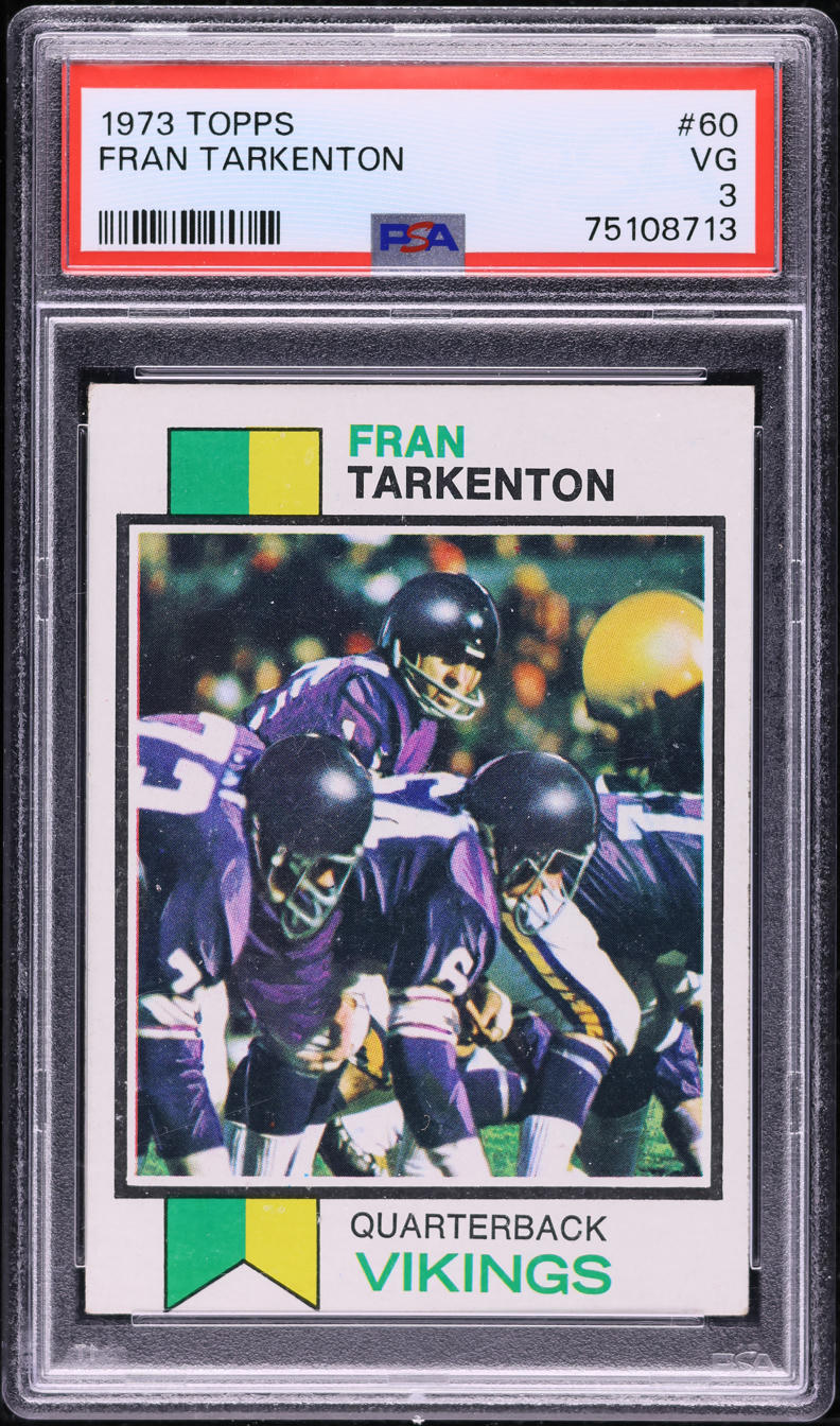 1973 Topps Football Fran Tarkenton #60 PSA 3 VG