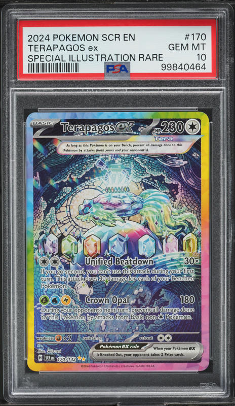 2024 Pokemon SV Stellar Crown Art Rare Terapagos ex #170 PSA 10 GEM MINT