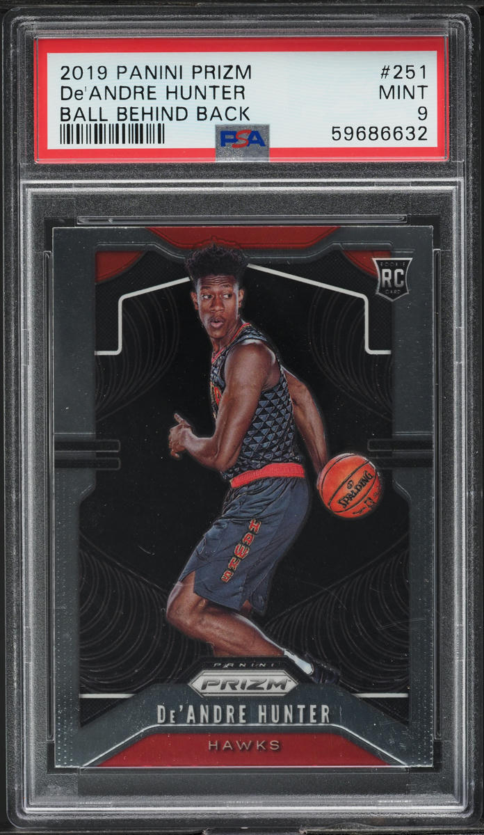 2019 Panini Prizm Variation De'Andre Hunter ROOKIE #251 PSA 9 MINT