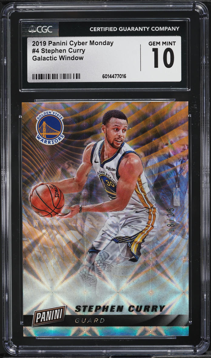 2019 Panini Cyber Monday Galactic Window Stephen Curry /25 #4 CGC 10 GEM MINT