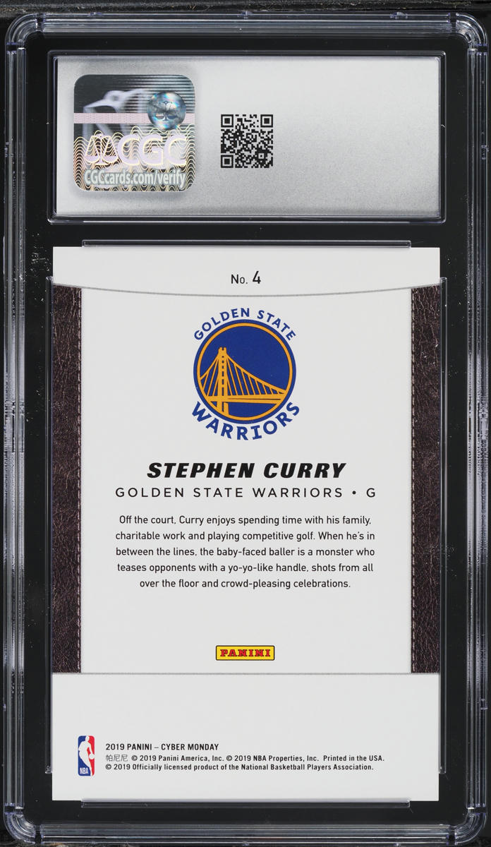 2019 Panini Cyber Monday Galactic Window Stephen Curry /25 #4 CGC 10 GEM MINT