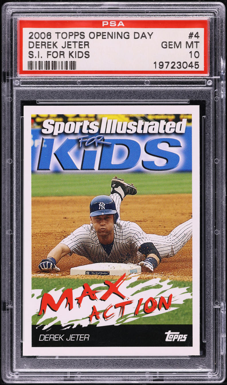 2006 Topps Opening Day Sports Illustrated For Kids Derek Jeter #4 PSA 10 GEM