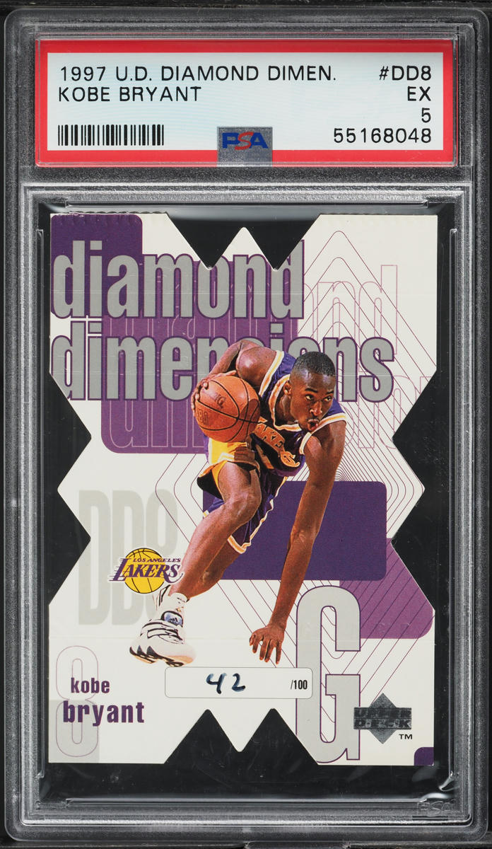 1997 Upper Deck Diamond Dimensions Kobe Bryant /100 #DD8 PSA 5 EX