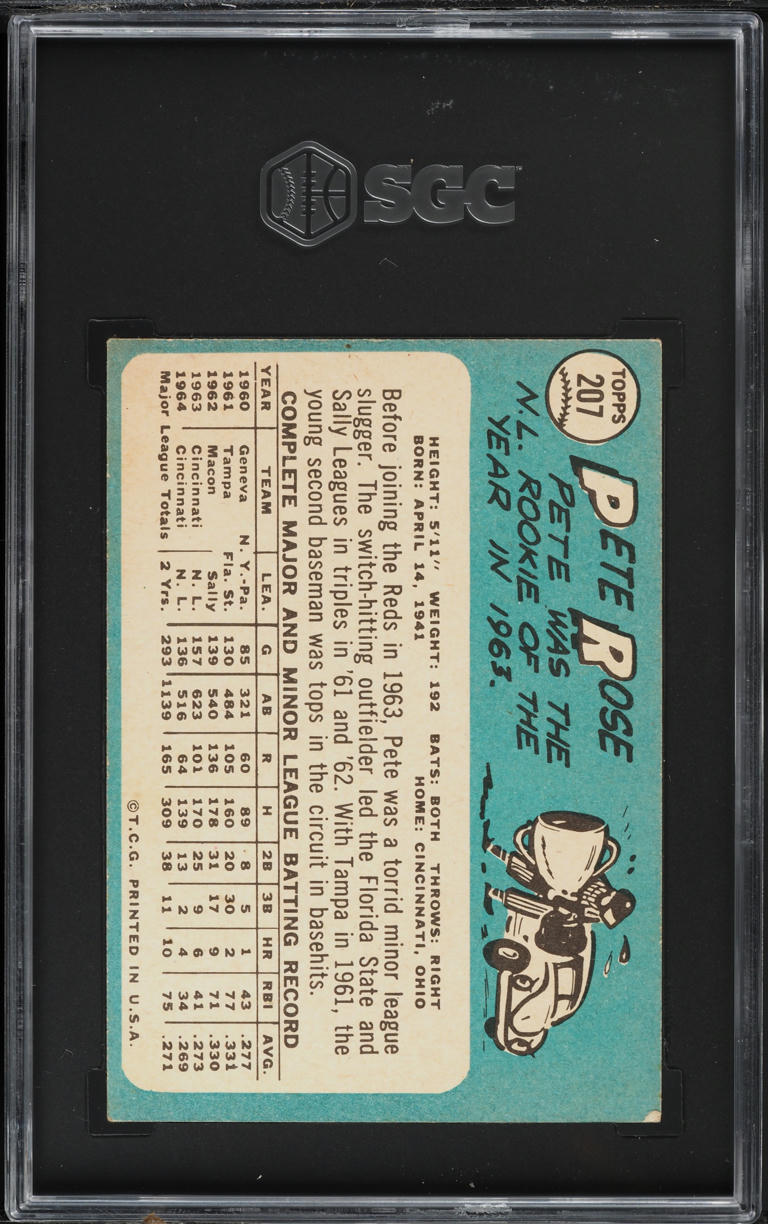 1965 Topps Pete Rose #207 SGC 3.5 VG+