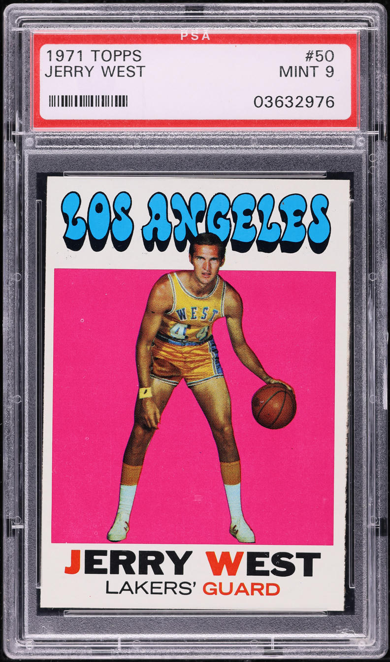 1971 Topps Basketball Jerry West #50 PSA 9 MINT