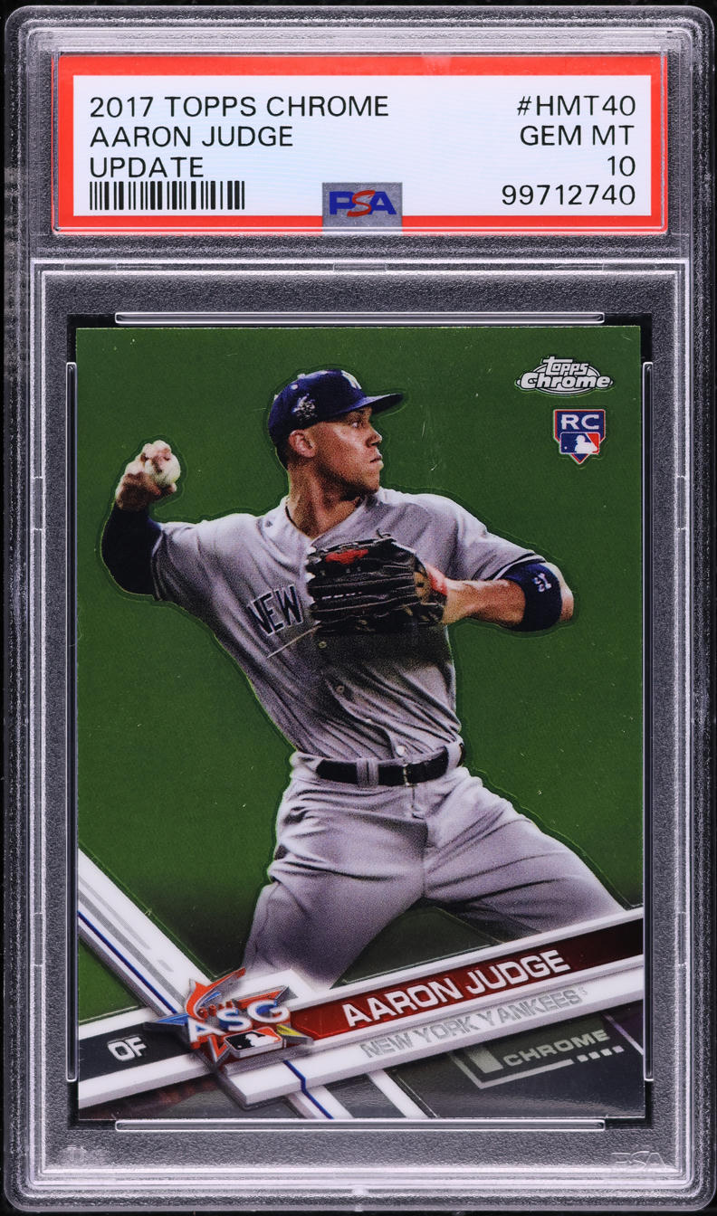 2017 Topps Chrome Update Aaron Judge ROOKIE #HMT40 PSA 10 GEM MINT