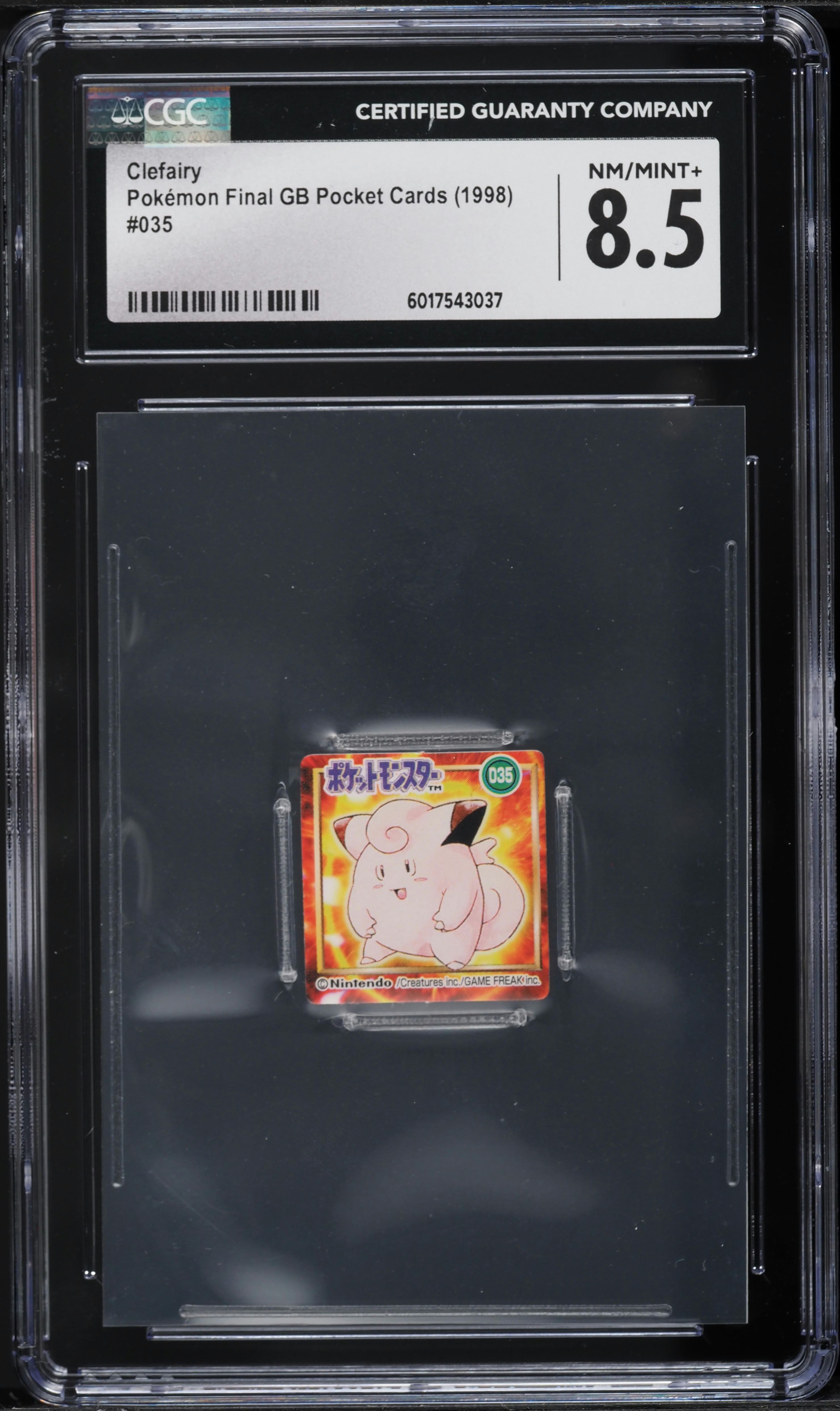 1998 Pokemon Japanese Final GB Pocket Cards Purple Back Clefairy