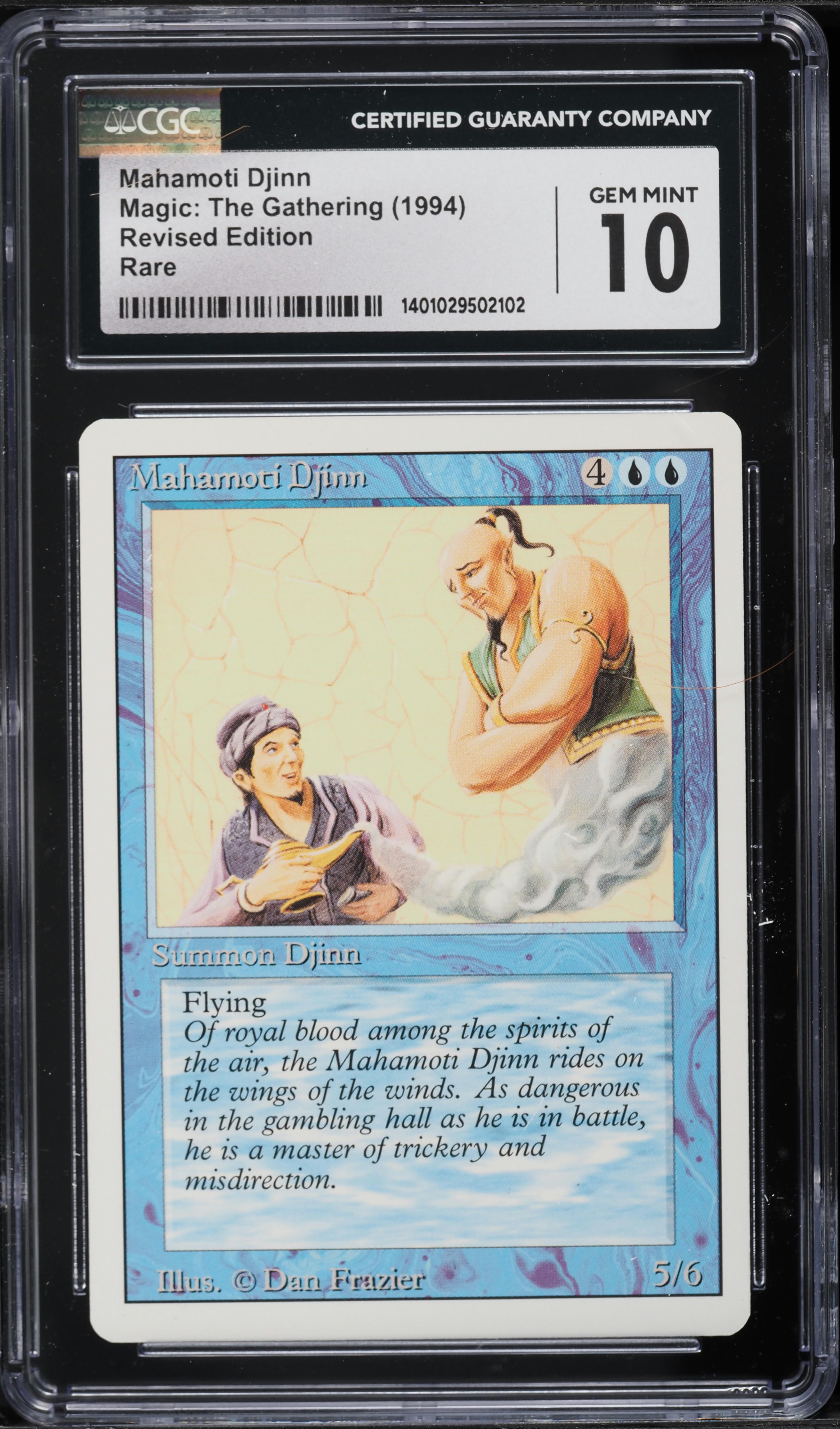 1994 Magic The Gathering MTG Revised Edition Mahamoti Djinn CGC 10