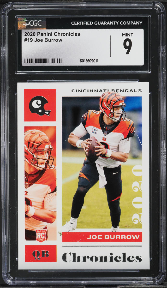 2020 Panini Chronicles Joe Burrow ROOKIE #19 CGC 9 MINT