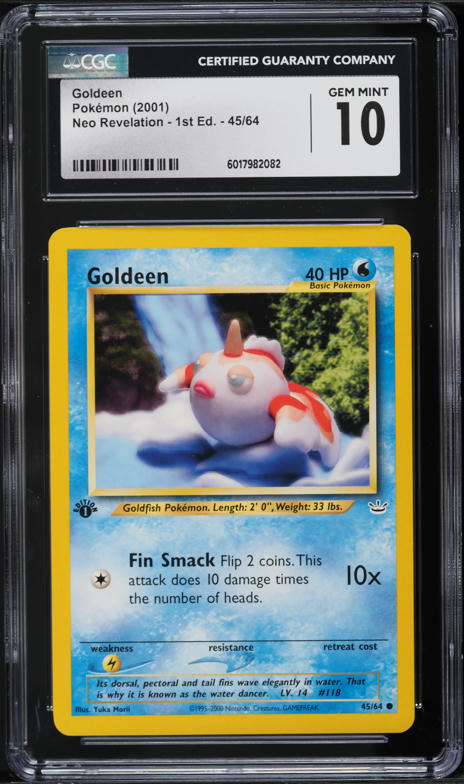 2001 Pokemon Neo Revelation 1st Edition Goldeen #45 CGC 10 GEM MINT