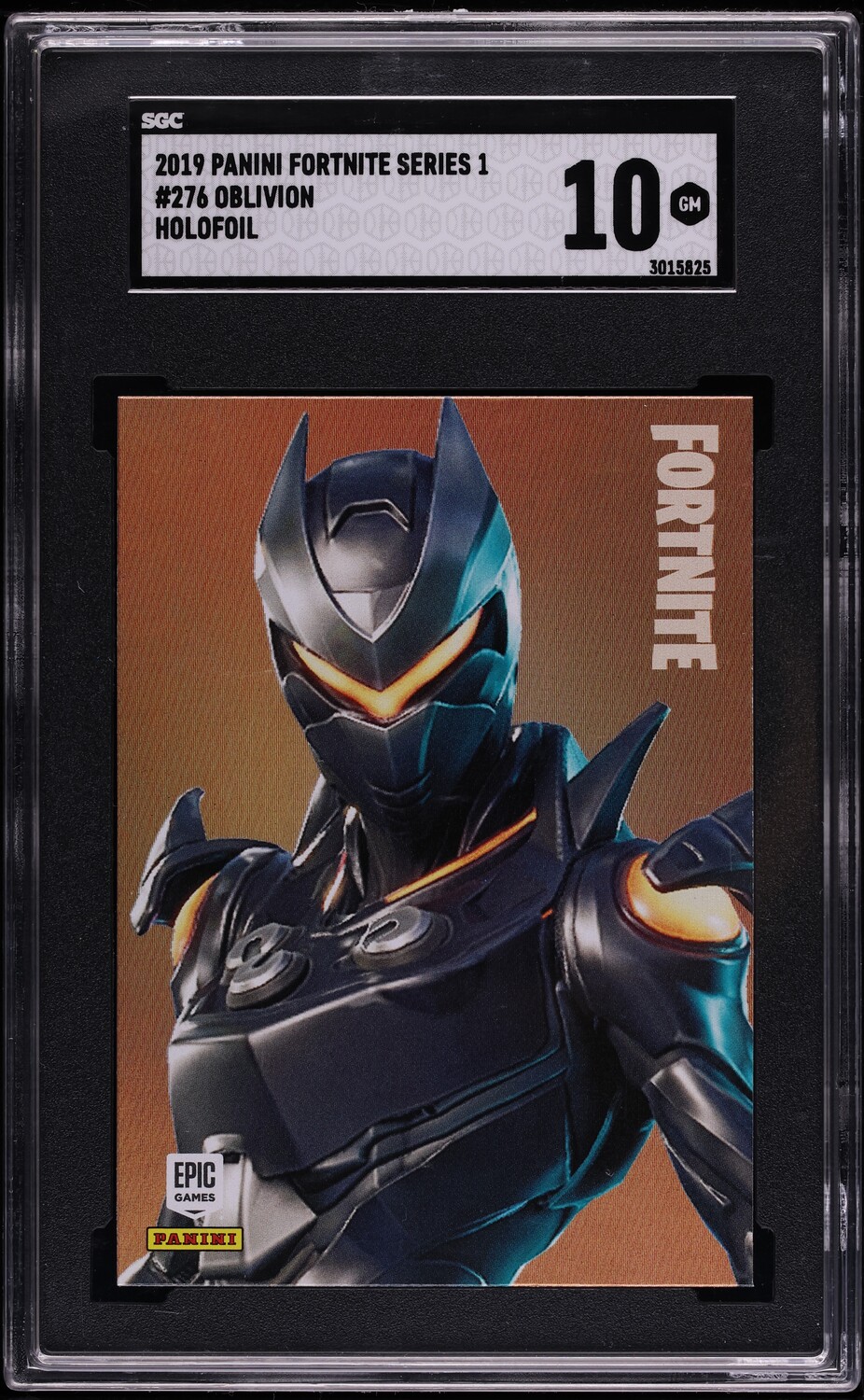 2019 Panini Fortnite Series 1 Holofoil Oblivion #276 SGC 10 GEM MINT