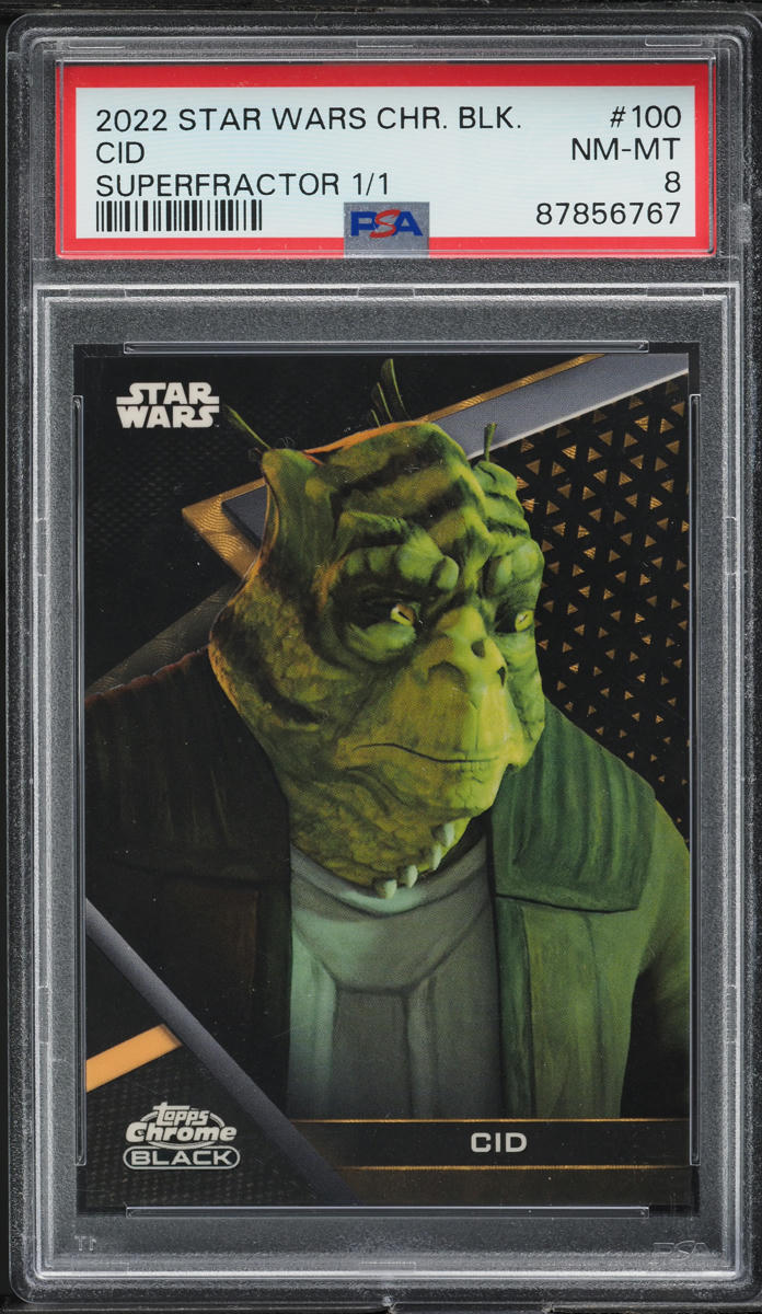2022 Topps Chrome Black Star Wars Superfractor Cid 1/1 #100 PSA 8