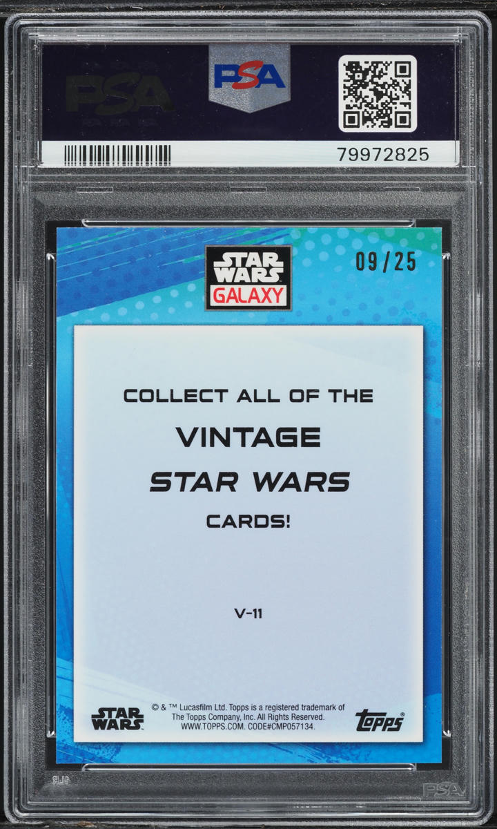2022 Topps Chrome Star Wars Galaxy Retro Orange Wicket W. Warrick /25 PSA 10 GEM