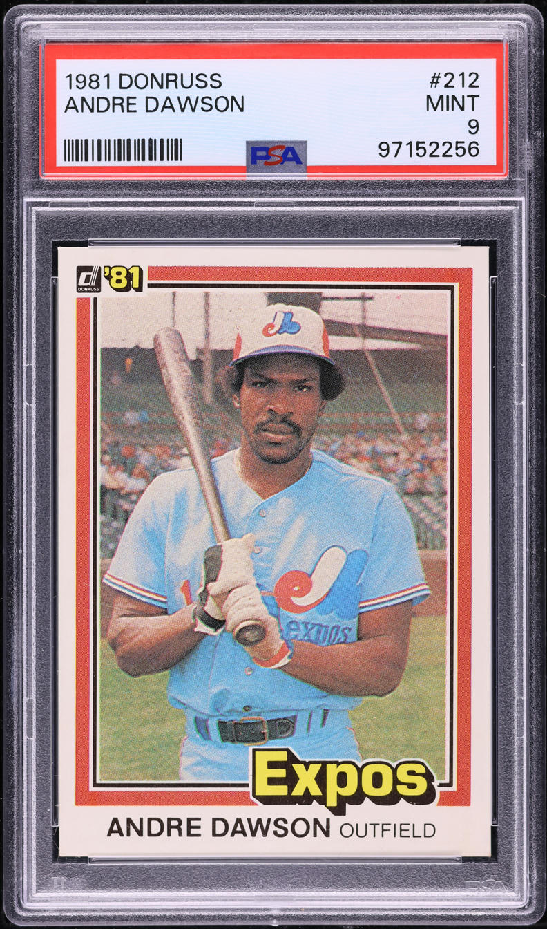 1981 Donruss Andre Dawson #212 PSA 9 MINT