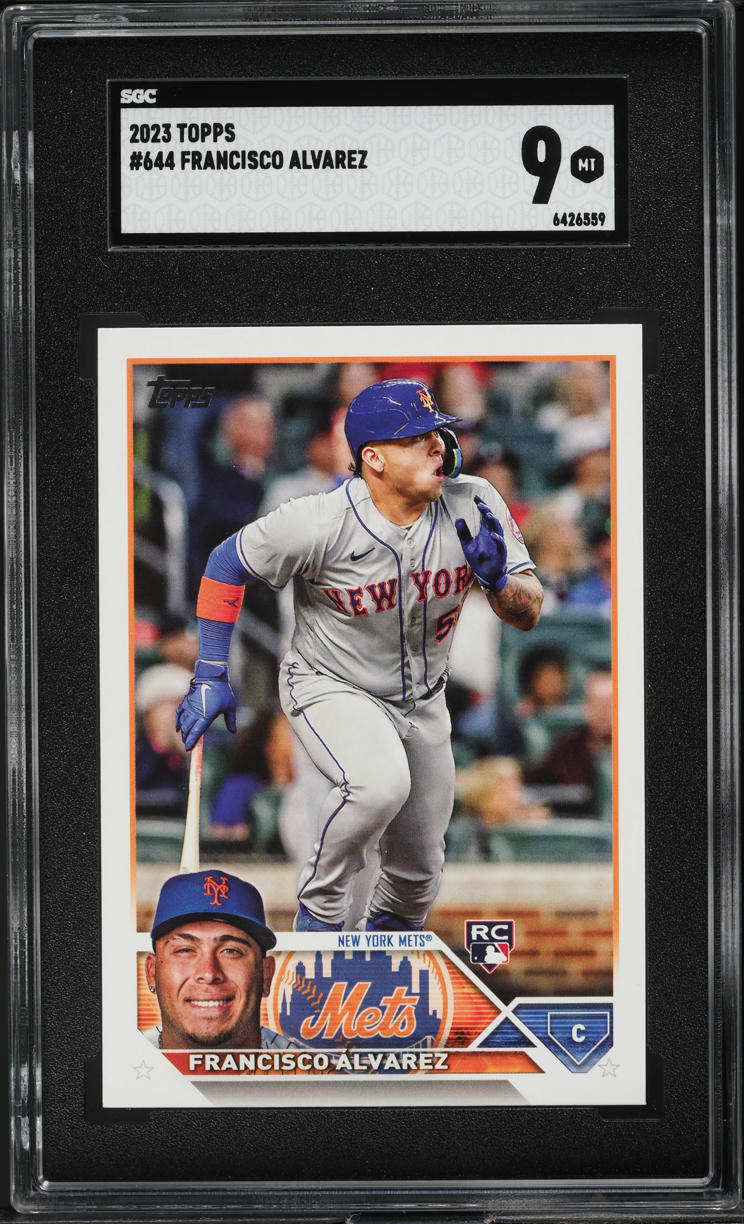 2023 Topps Francisco Alvarez ROOKIE #644 SGC 9 MINT