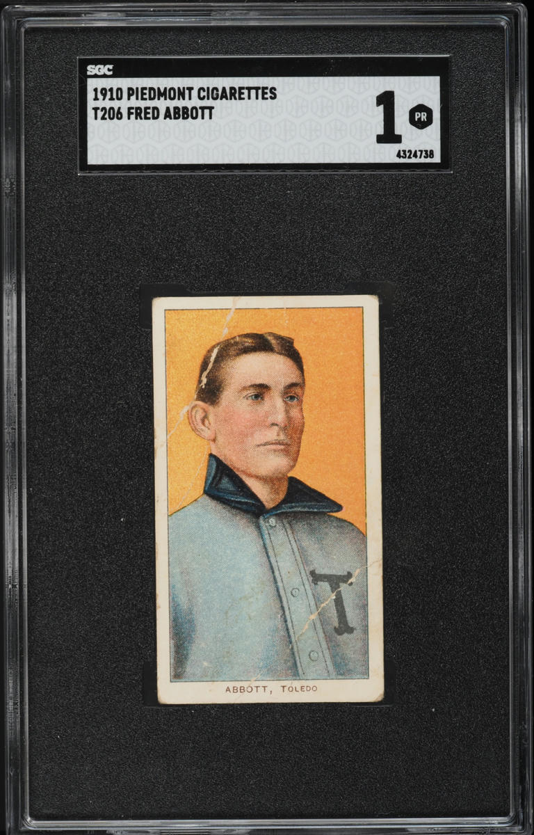 1909-11 T206 Fred Abbott SGC 1 PR