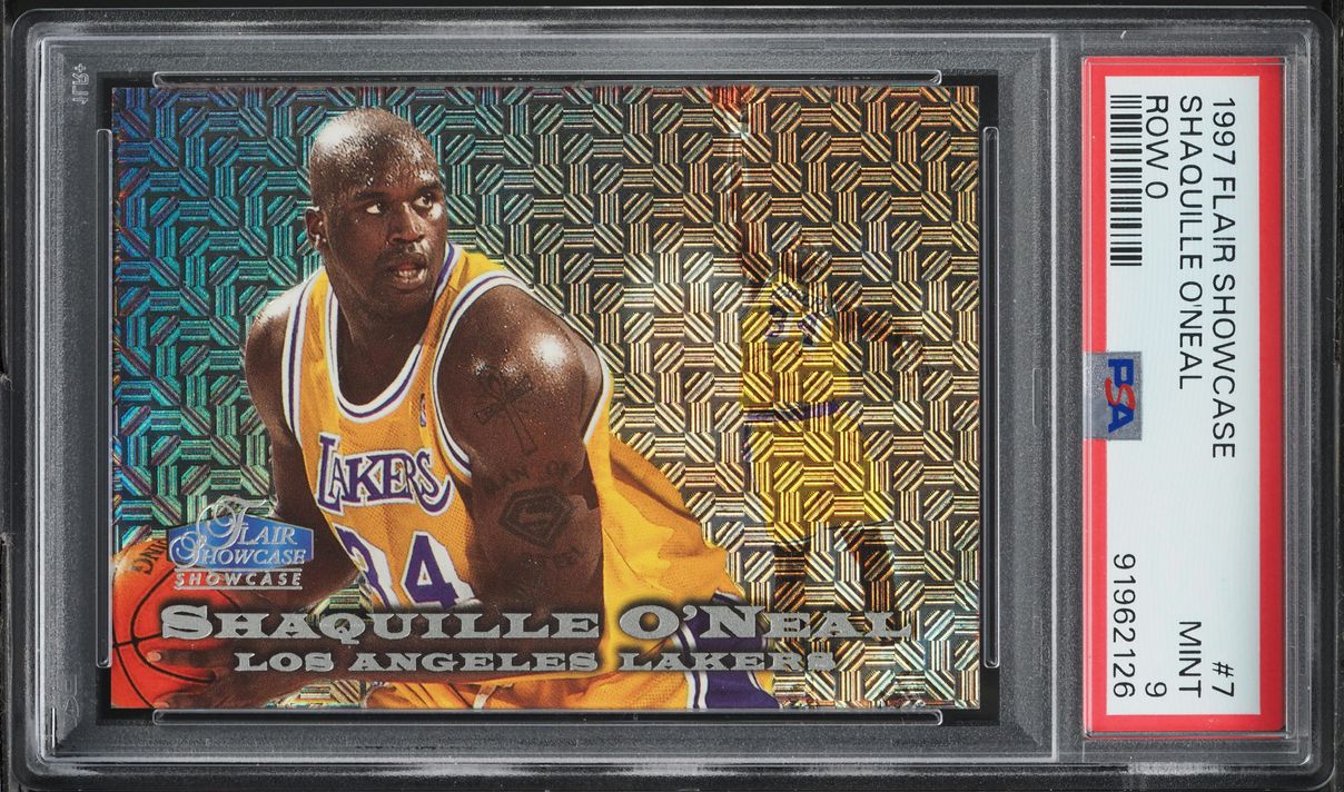 1997 Flair Showcase Row 0 Shaquille O'Neal /250 #7 PSA 9 MINT