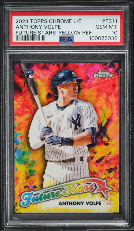 2020 Bowman 1st Edition Yellow Foil Anthony Volpe ROOKIE /75 #BFE