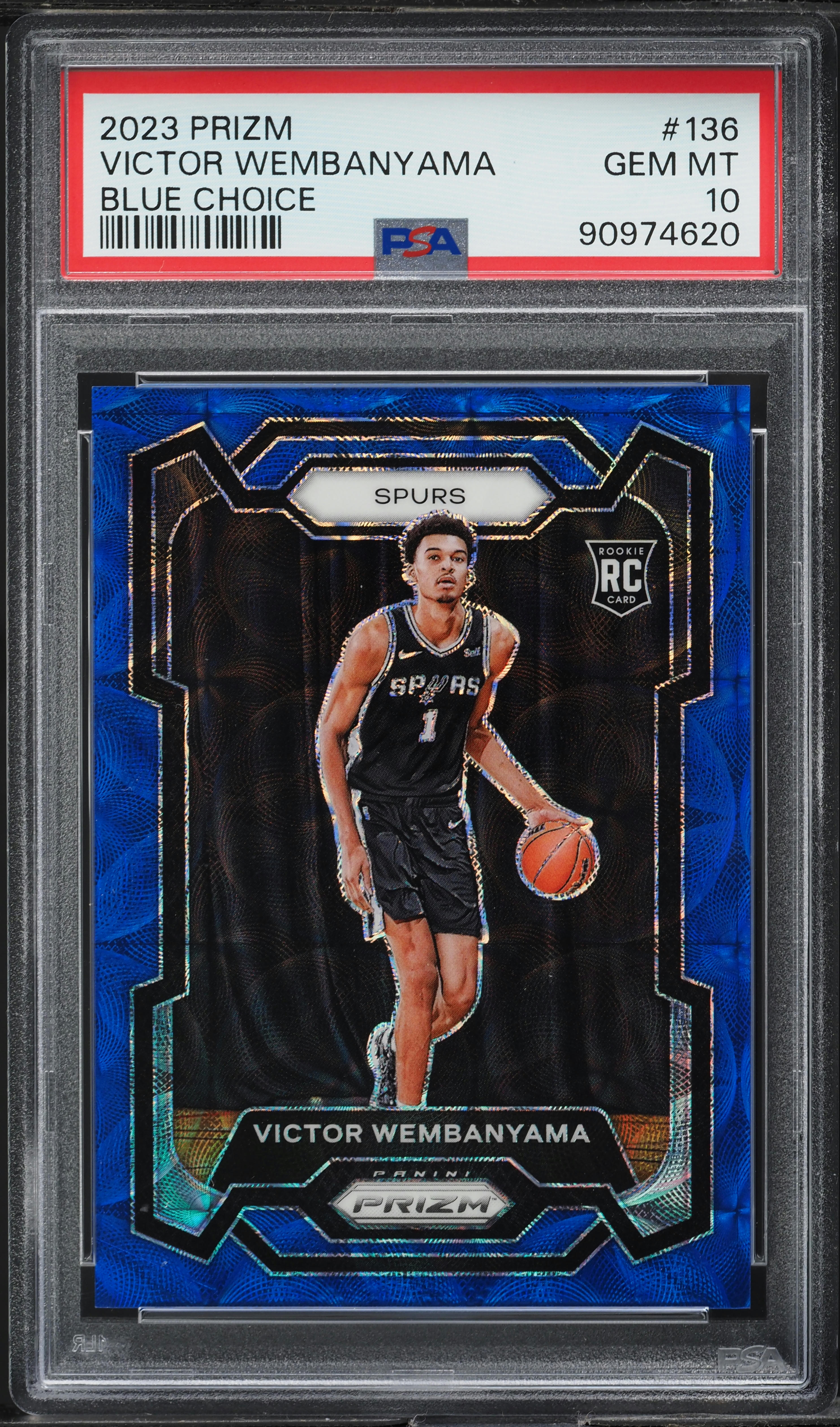 2023-24 Panini Select Mezzanine Tectonic Prizm Victor Wembanyama 