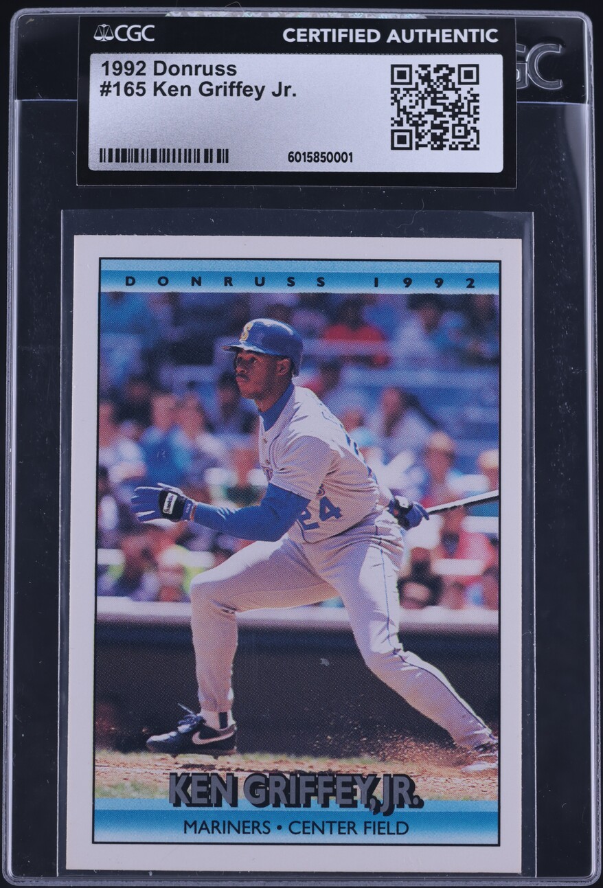 1992 Donruss Ken Griffey Jr. #165 CGC AUTH