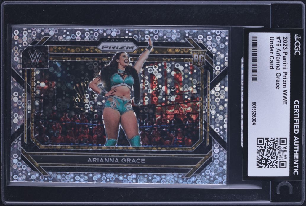 2023 Panini Prizm WWE Under Card Arianna Grace ROOKIE #76 CGC AUTH