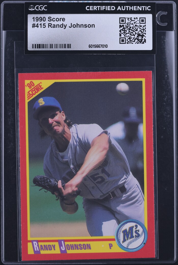 1990 Score Randy Johnson #415 CGC AUTH
