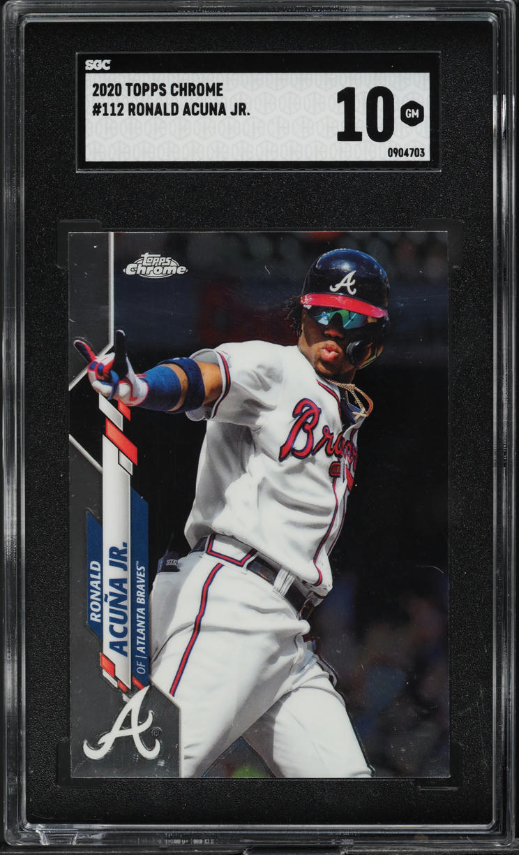 2020 Topps Chrome Ronald Acuna Jr. #112 SGC 10 GEM MINT