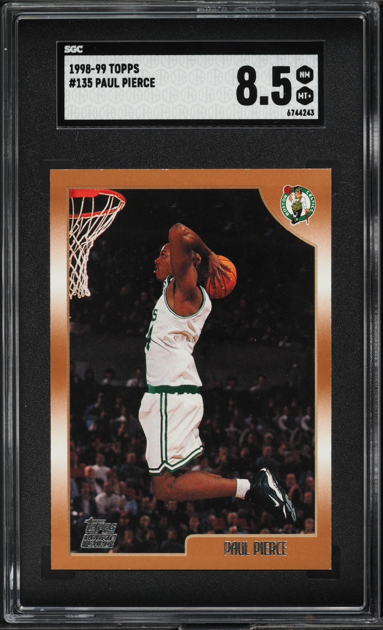 1998 Topps Basketball Paul Pierce ROOKIE #135 SGC 8.5 NM-MT+