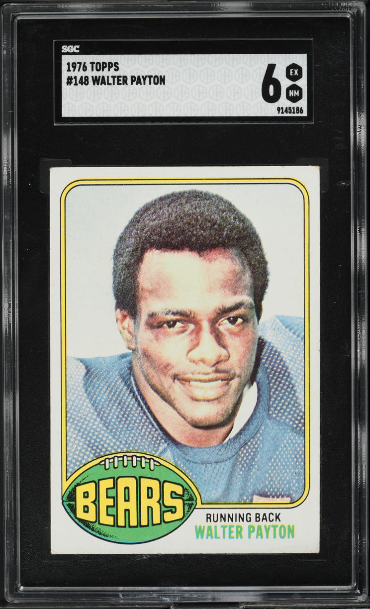 1976 Topps Football Walter Payton ROOKIE #148 SGC 6 EXMT