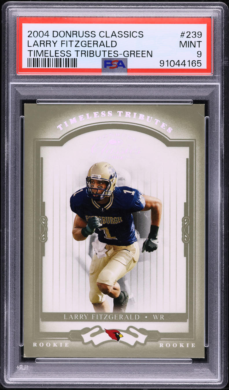 2004 Donruss Classics Timeless Tributes Green Larry Fitzgerald RC