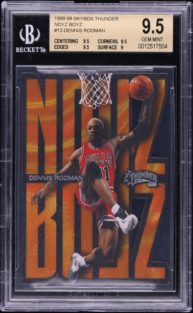 1998 Skybox Thunder Noyz Boyz Dennis Rodman #13 BGS 9.5 GEM MINT