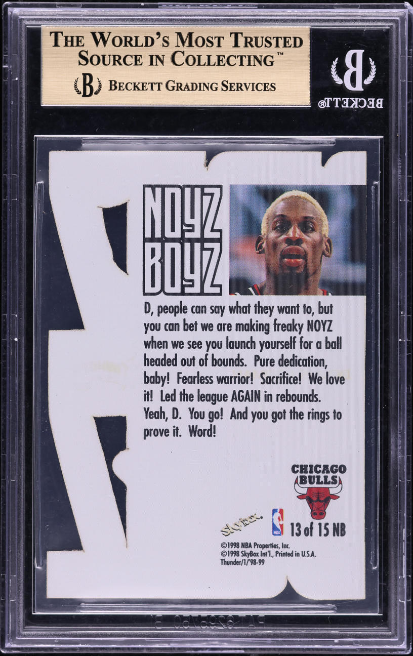 1998 Skybox Thunder Noyz Boyz Dennis Rodman #13 BGS 9.5 GEM MINT