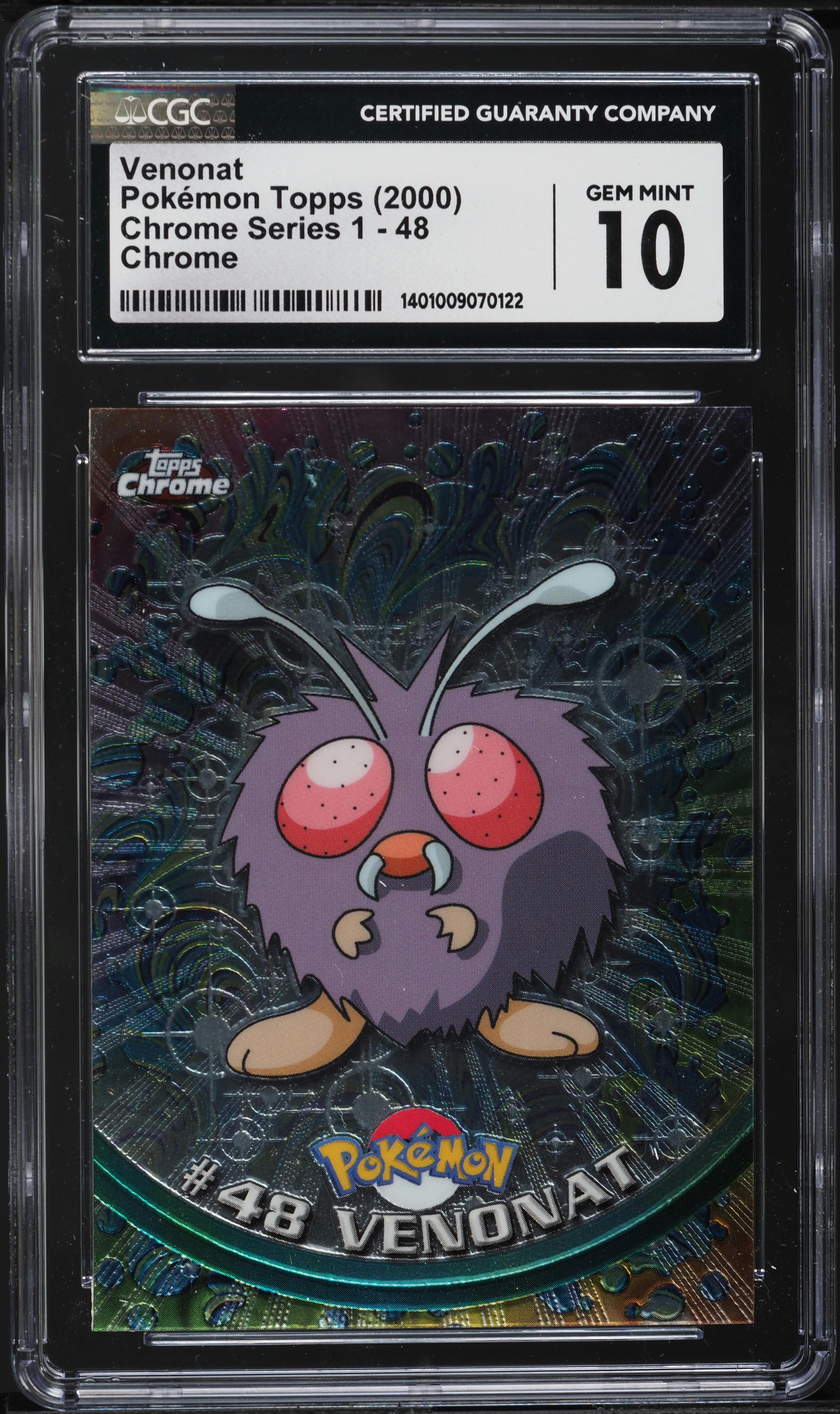 2000 Topps Chrome Pokemon Series 1 Venonat #48 CGC 10 GEM MINT on