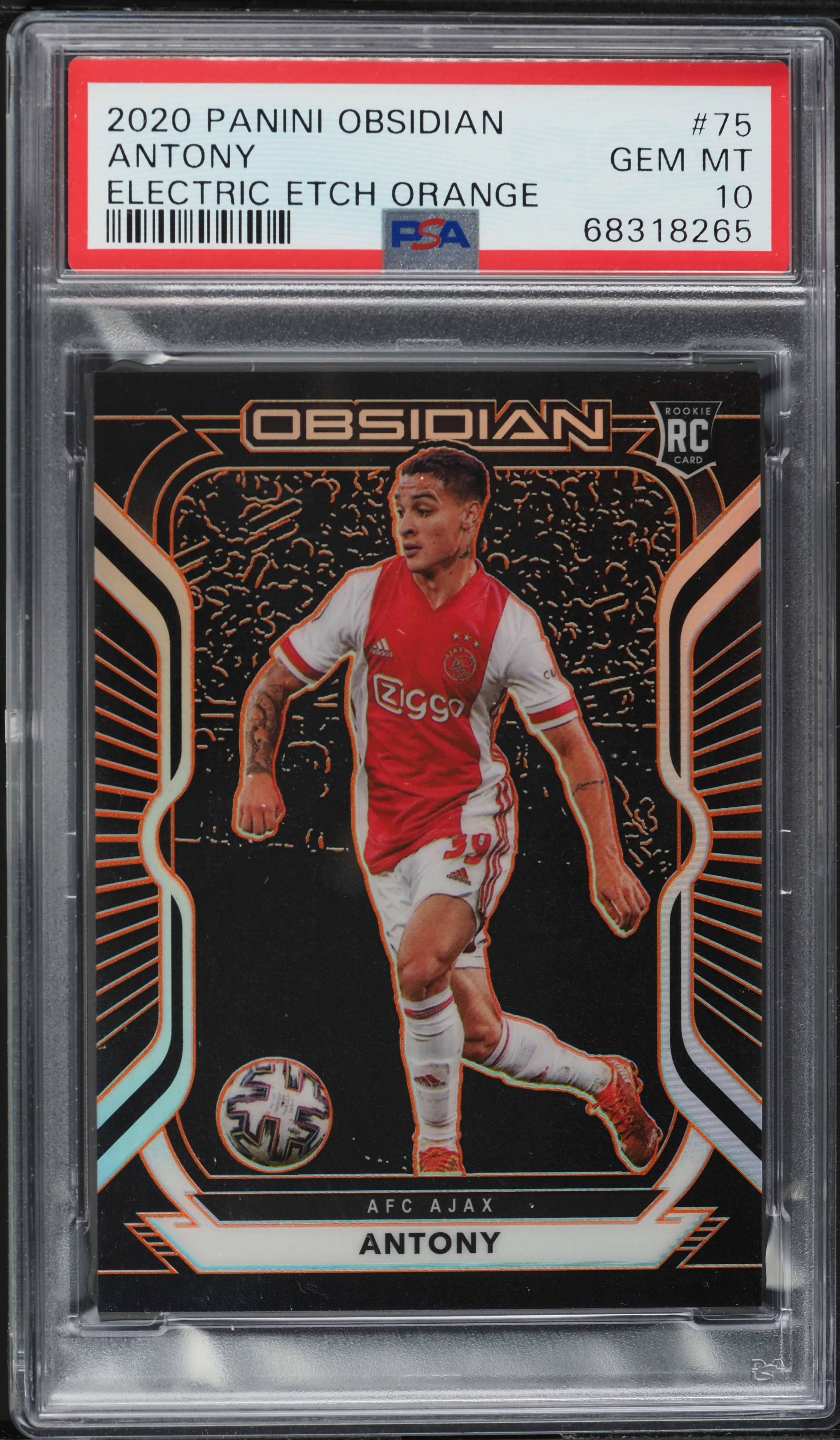2020 Panini Obsidian Electric Etch Orange Antony ROOKIE /50 #75