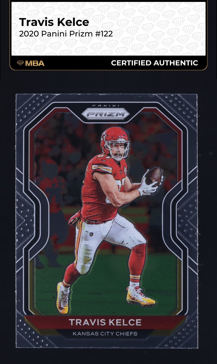 2020 Panini Prizm Travis Kelce #122 MBA AUTH