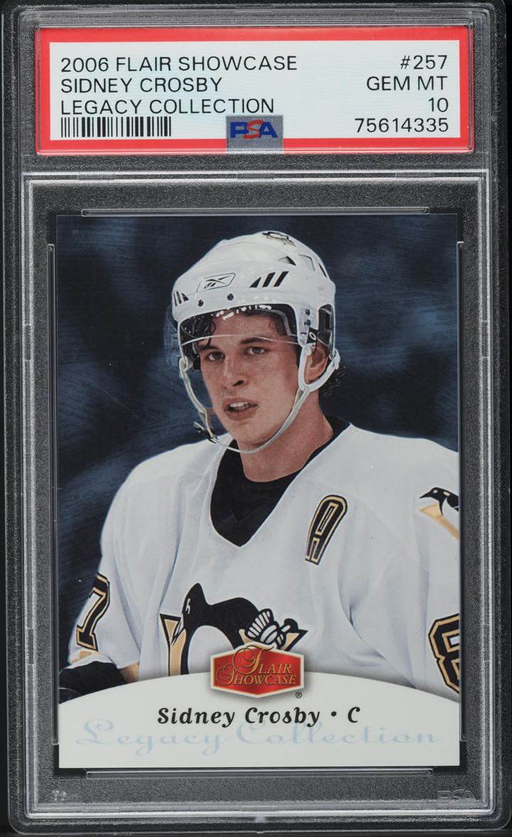 2006 Flair Showcase Legacy Collection Sidney Crosby /50 #257 PSA 10 GEM MINT