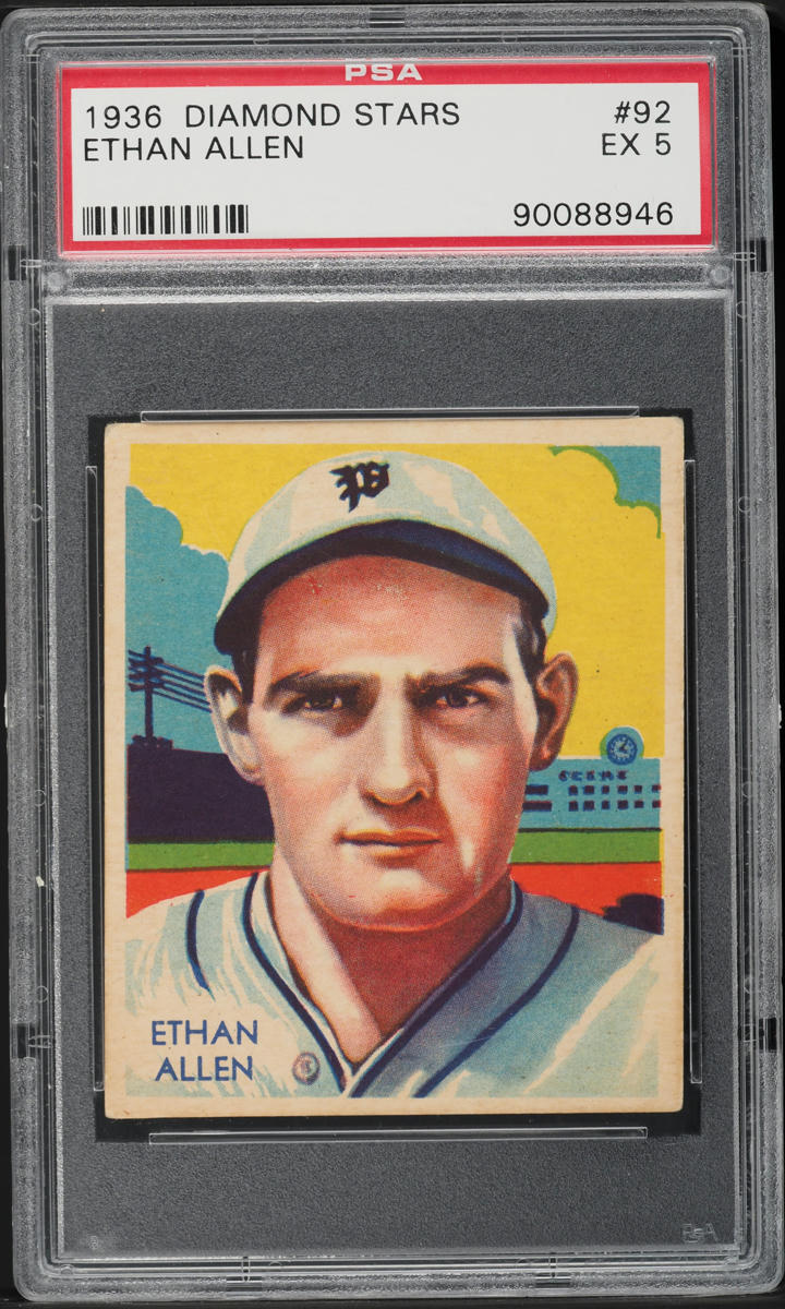 1935 Diamond Stars Ethan Allen #92 PSA 5 EX