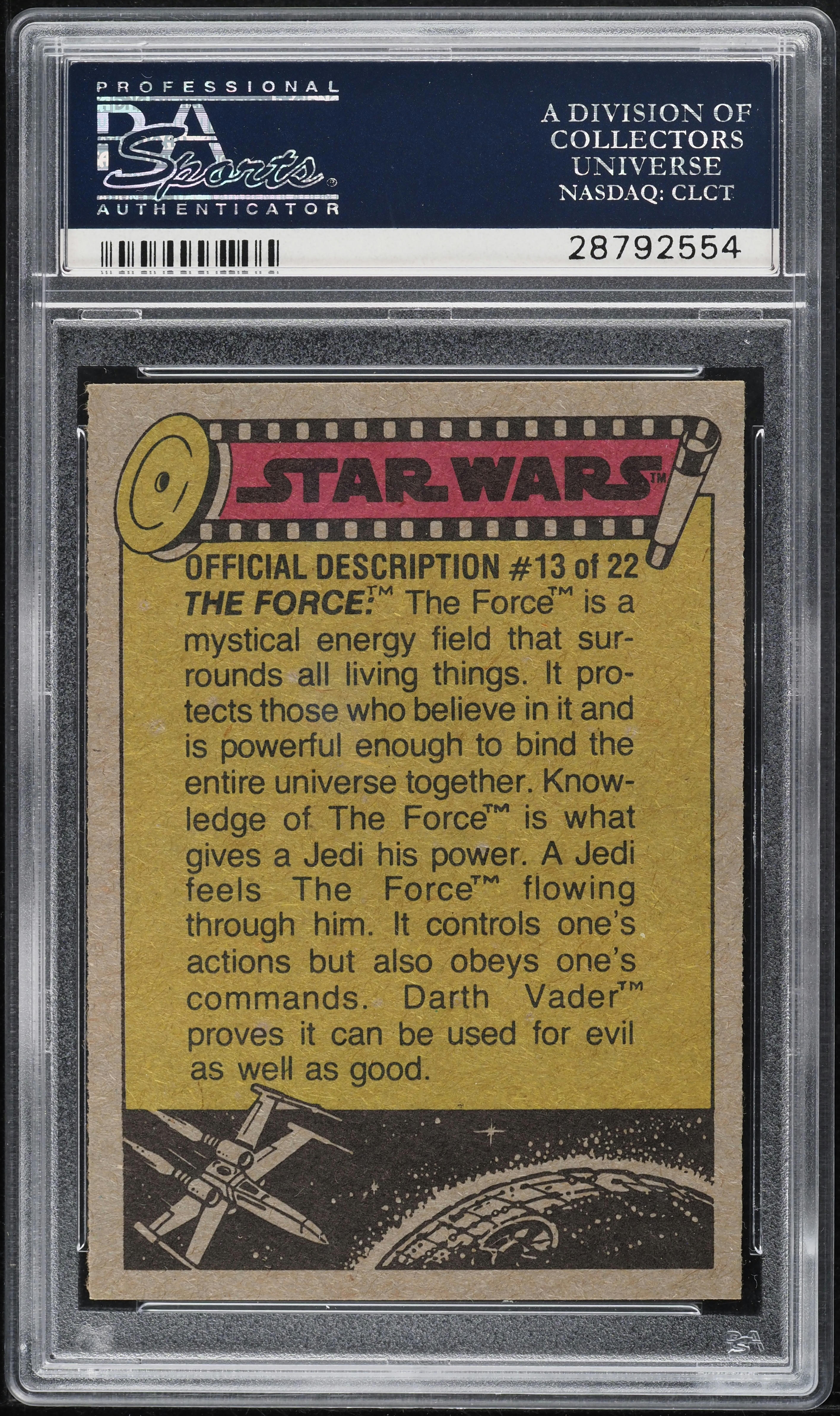 1977 Topps Star Wars Lord Darth Vader #196 PSA 9 MINT on Fanatics
