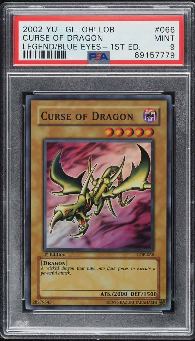 2002 Yu-Gi-Oh! LOB Legend Of Blue Eyes 1st Ed Curse Of Dragon #LOB